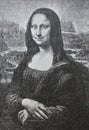 TheÃÂ Mona Lisa or La Gioconda by Leonardo Da Vinci in the vintage book Leonardo Da Vinci by M. Sumtsov, Kharkov, 1900